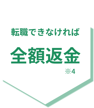 転職できなければ全額返金